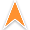 Heading arrow map icon. Optional directional arrow pointing in your direction of travel (north-up and heading-up aware).